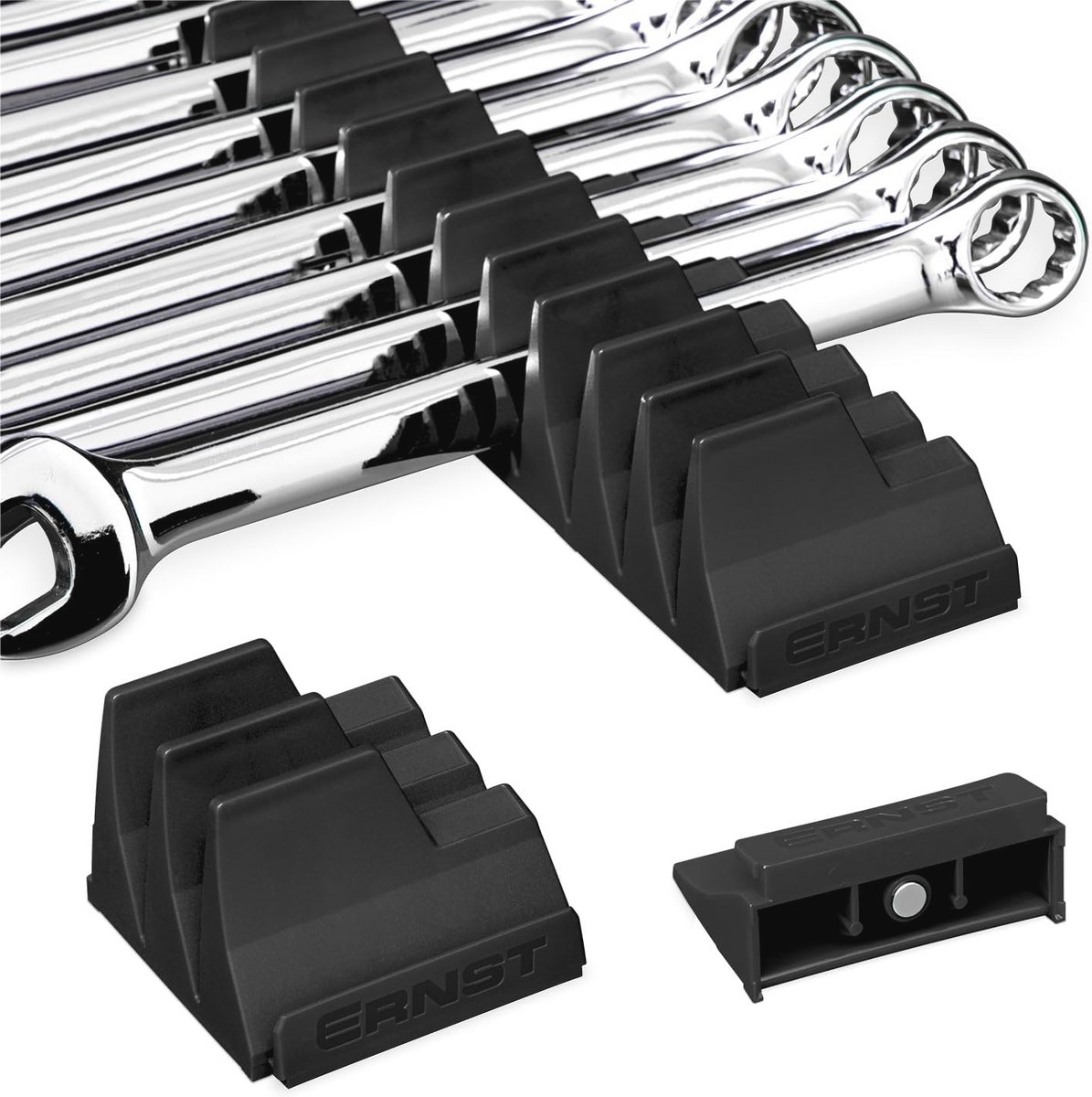 Magnetische Moersleutel Pro - Modulaire Opslag voor 40 Sleutels - Zwart