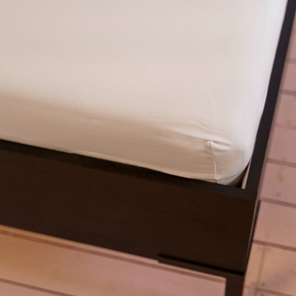 kayori Saiko Splittopper Hoeslaken Premium Jersey - 140-160x200-220cm - Matrasdikte 12 cm - Biologisch Katoen - Nude