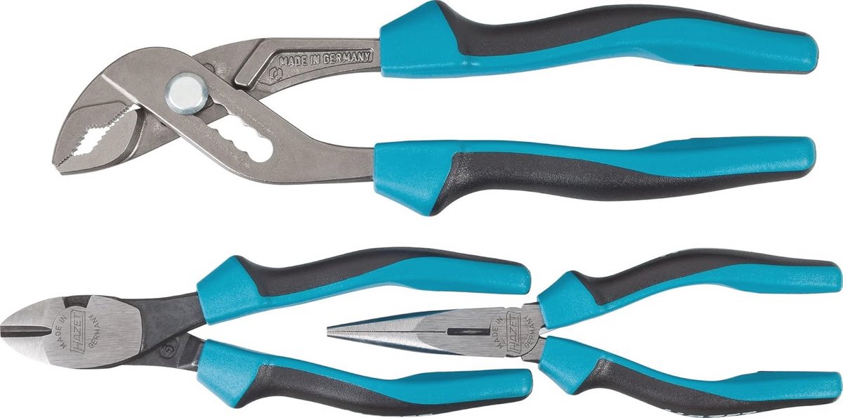 3-delige Tangenset met Universele Tang, Powerdiagonaaltang en Platbektang - Voor Professioneel en Hobbymatig Gebruik