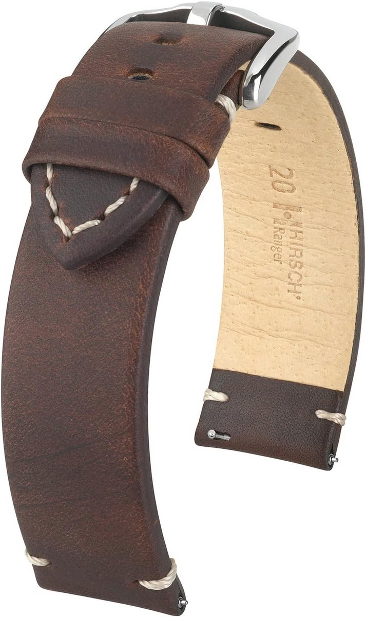 Elegante horlogeband van echt kalfsleer voor dames en heren - klassiek design en comfortabel