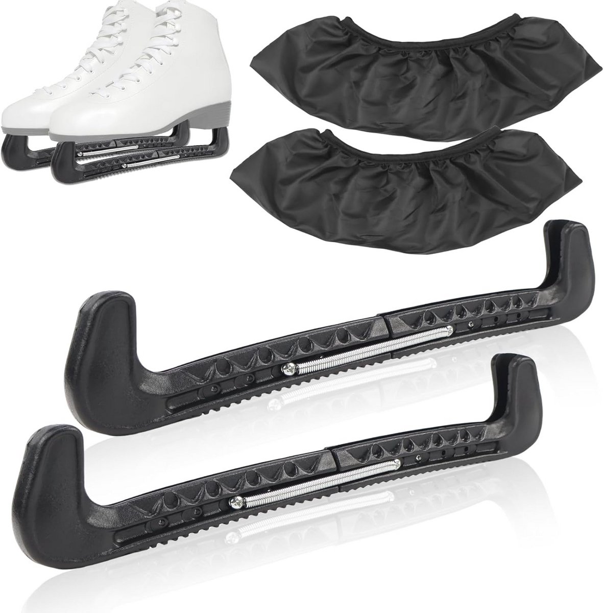 Universele Schaatsbeschermers voor Kinderen en Volwassenen - Bescherming voor Kunstschaatsen en IJshockeyschaatsen