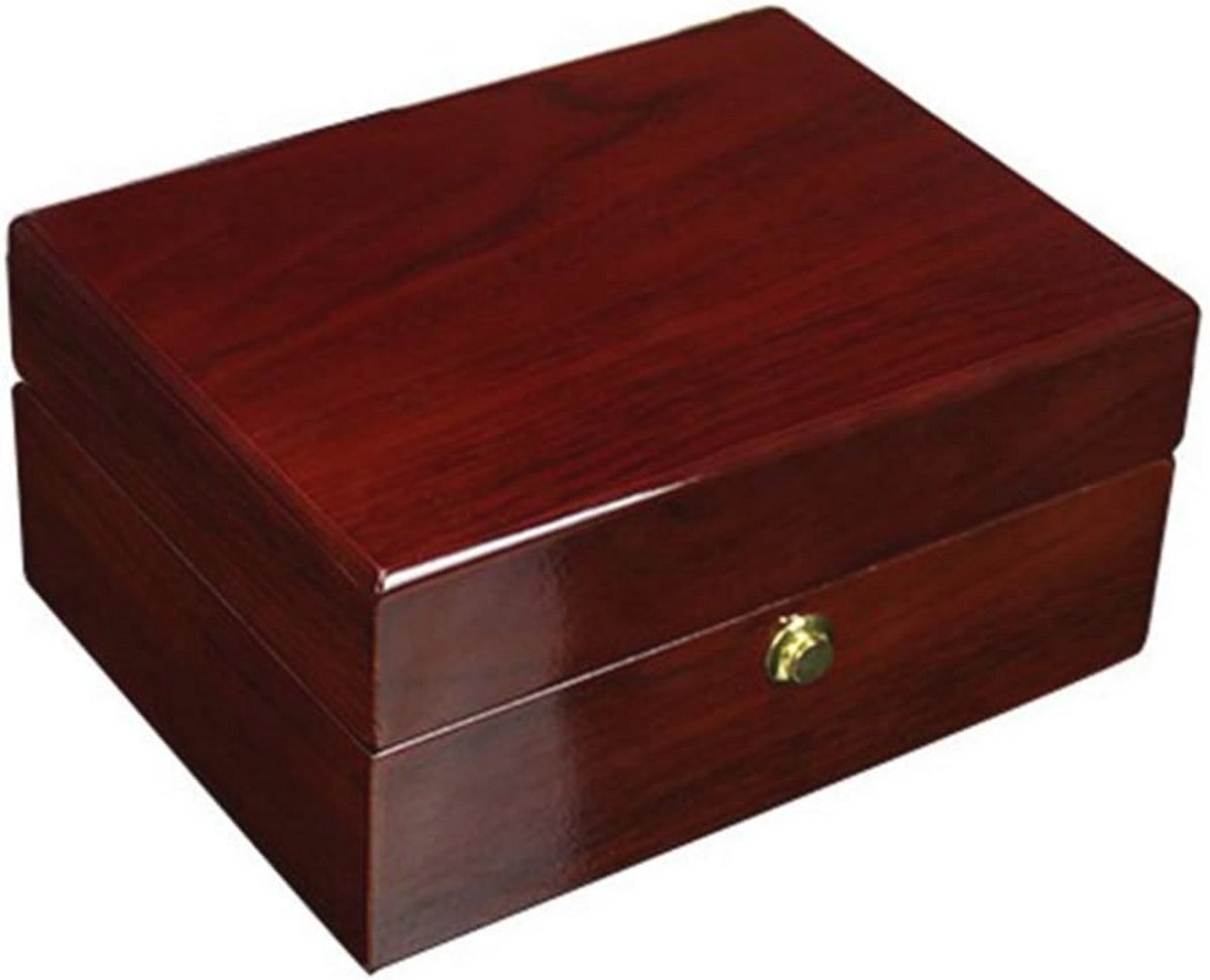 Houten horlogedoos voor één horloge met afneembaar kussen