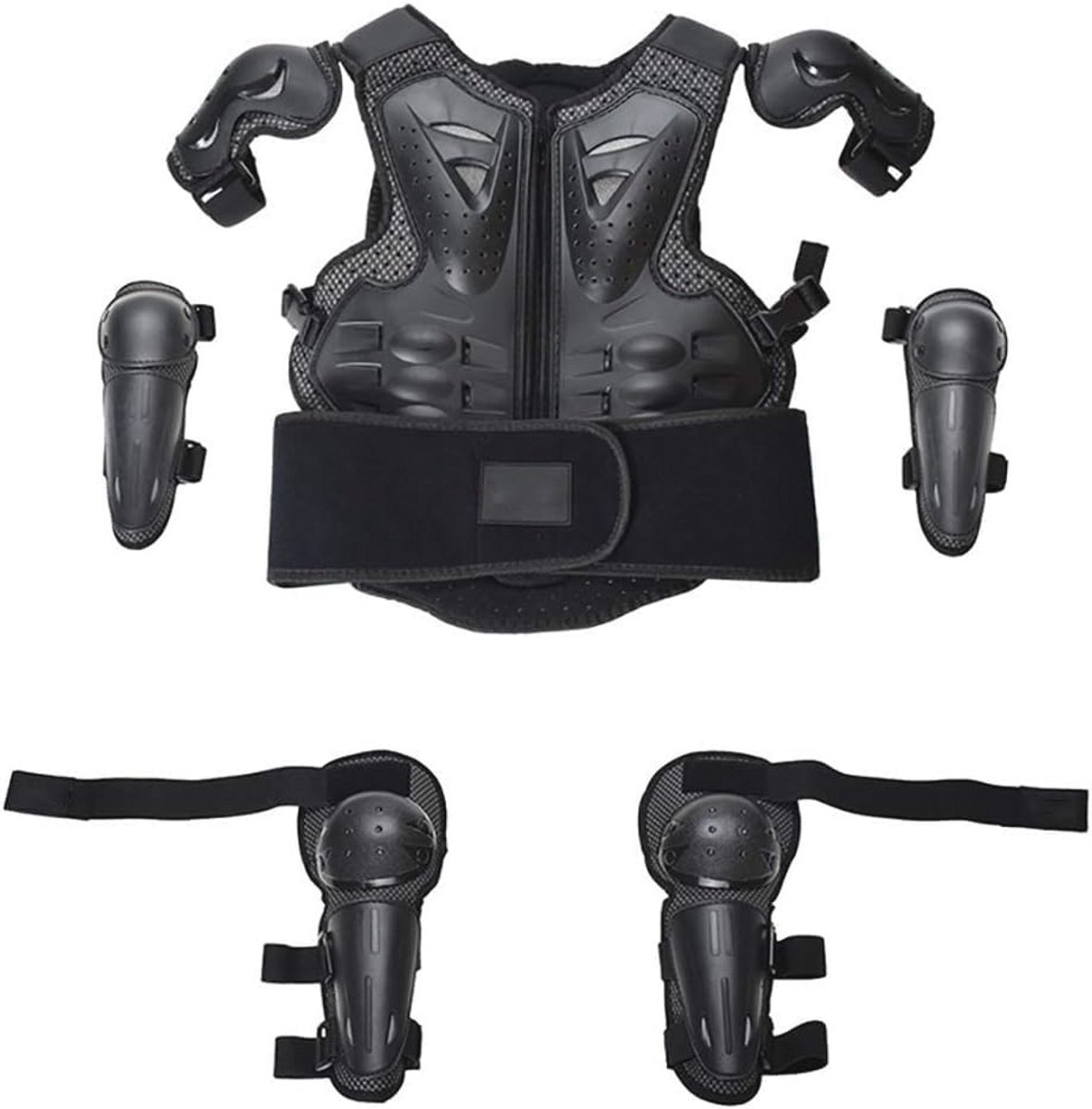 Beschermende Gear Set voor Kinderen - Knie, Elleboog en Borstbeschermer voor Veilig Fietsen en Sporten