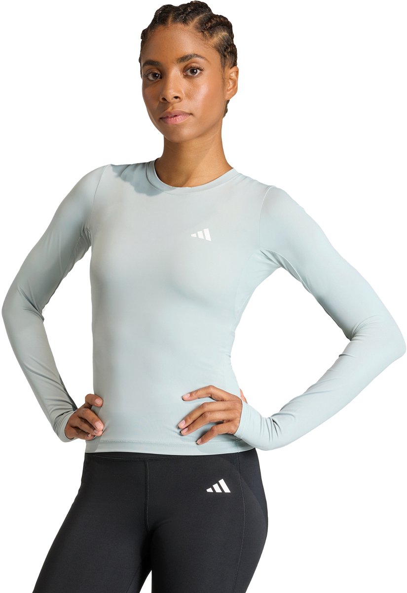 Adidas Performance Primelift Essentials Contour Workoutlongsleeve Dames Groen