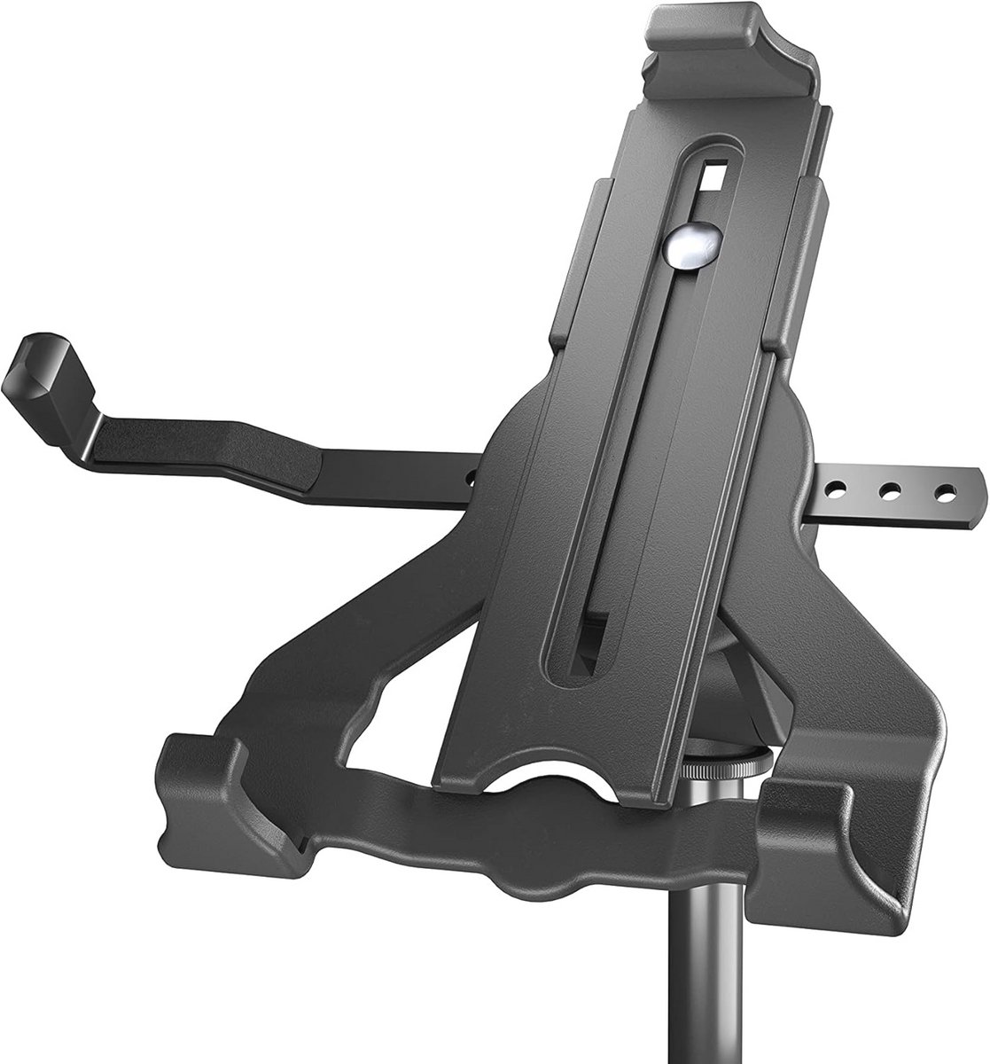 Tabletpc statiefhouder zwart - biobased kunststof voor 3/8" en 5/8" schroefdraad