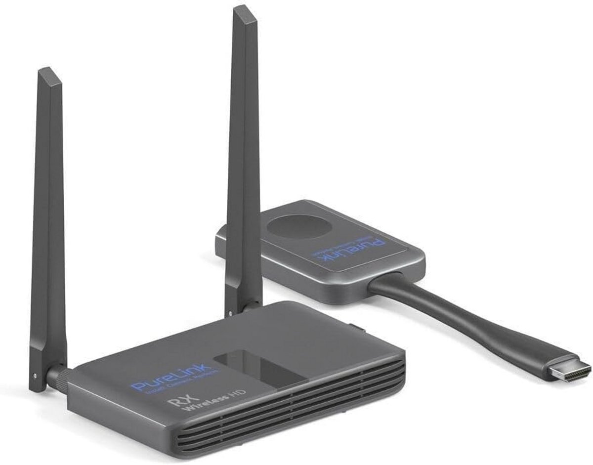 Draadloze HDMI-set voor ongecomprimeerde Full HD overdracht tot 30 meter
