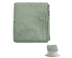 Zitzakhoes ‘Das Kuschelcover’ van corduroy, indoor hoes voor zitzak of fauteuil in salie groen