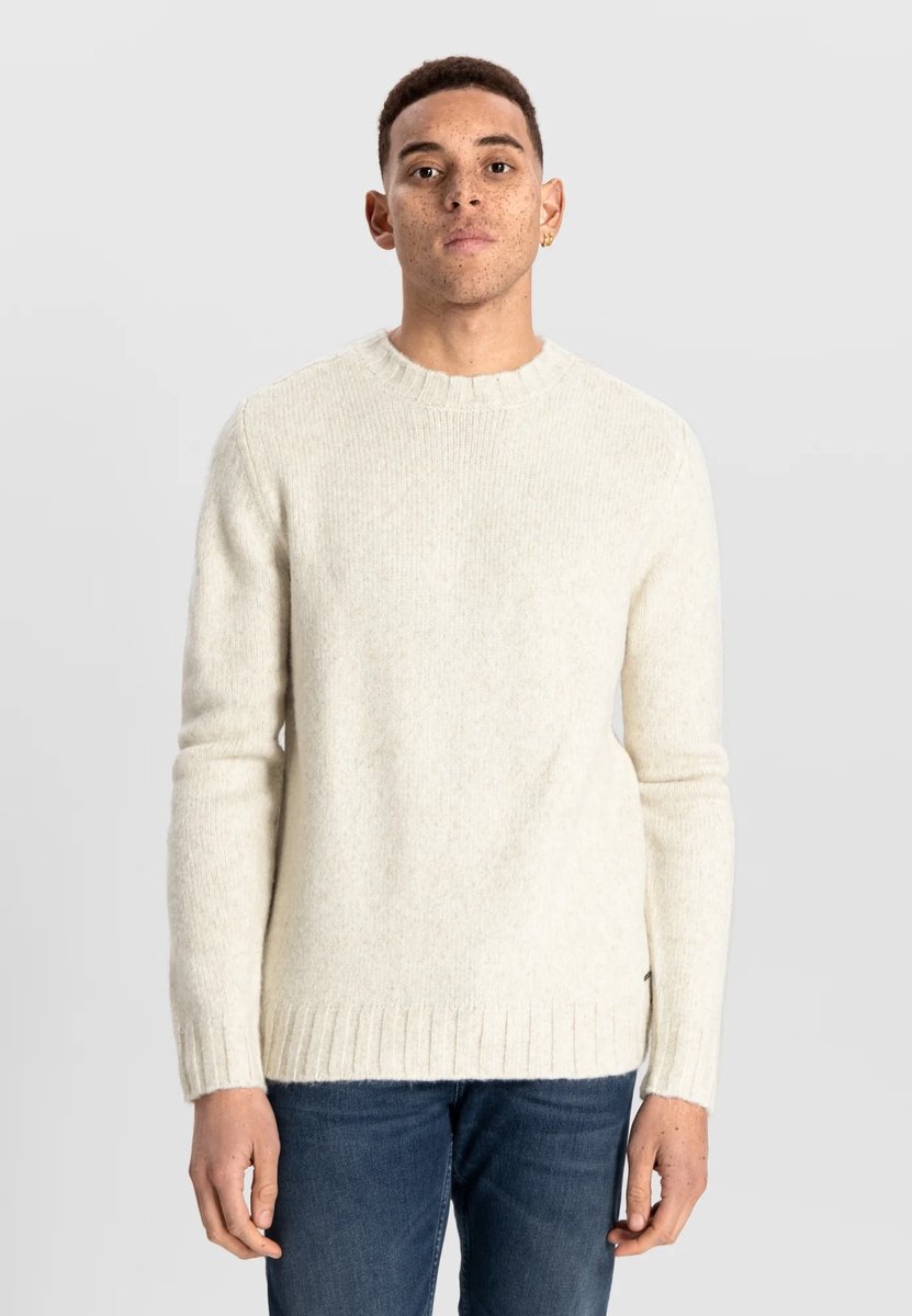 Dstrezzed Sweater Soft Melange Per Crew Neck Offwhite (405626 - 102)