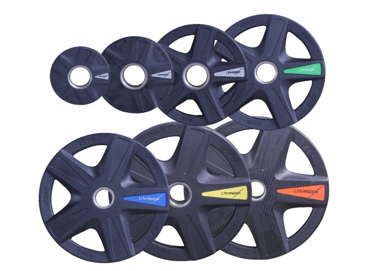 LMX Olympische Halterschijf - 50mm - 5 grip - 1,25 kilo
