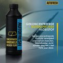 Autofresh geconcentreerde ruitenwisservloeistof, verwijdert vuil en insecten.