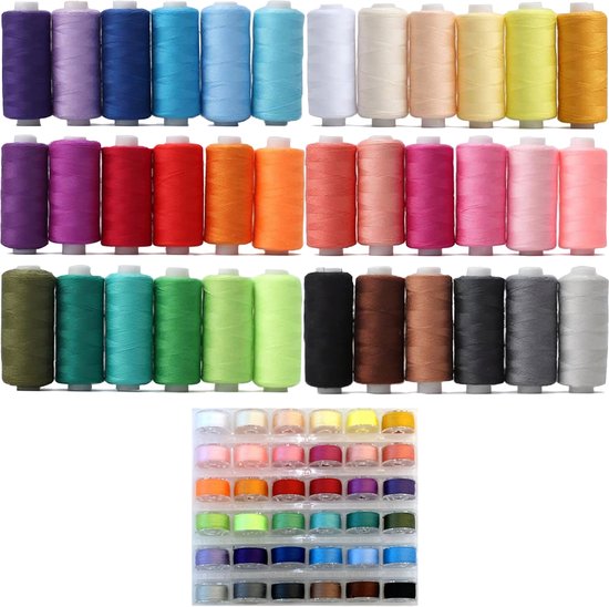 Foto: Somstyle 72 delige naaigaren set naaien met de hand garen voor naaimachine multicolor