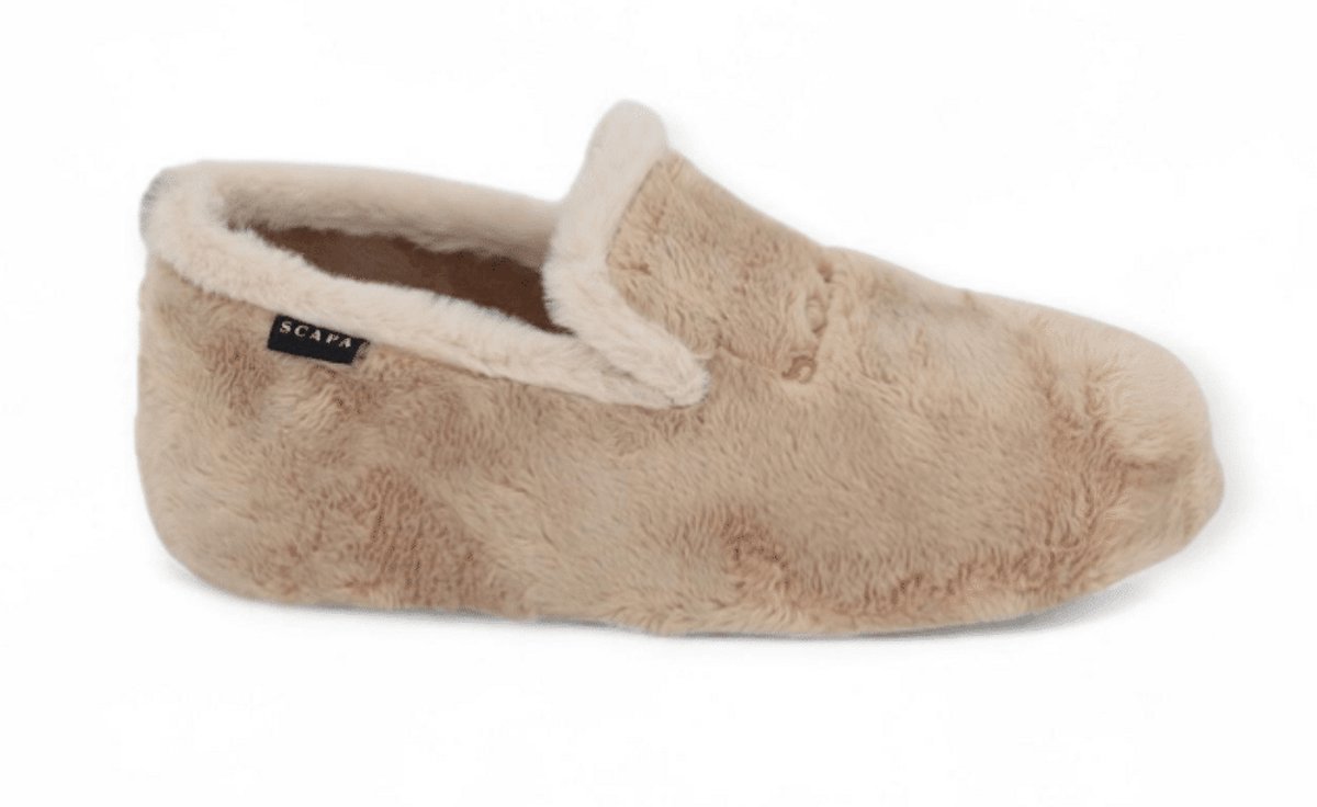 Scapa Dames Pantoffel | Beige | Maat: 42