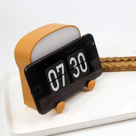 Broodrooster nachtlampje, LED nachtlampje, nachtlampje voor naast het bed, LED bureaulamp, ABS broodrooster materiaal, enkel-/dubbelzijdig licht, 11*11,5*3,8 cm van Merkloos — afbeelding 4