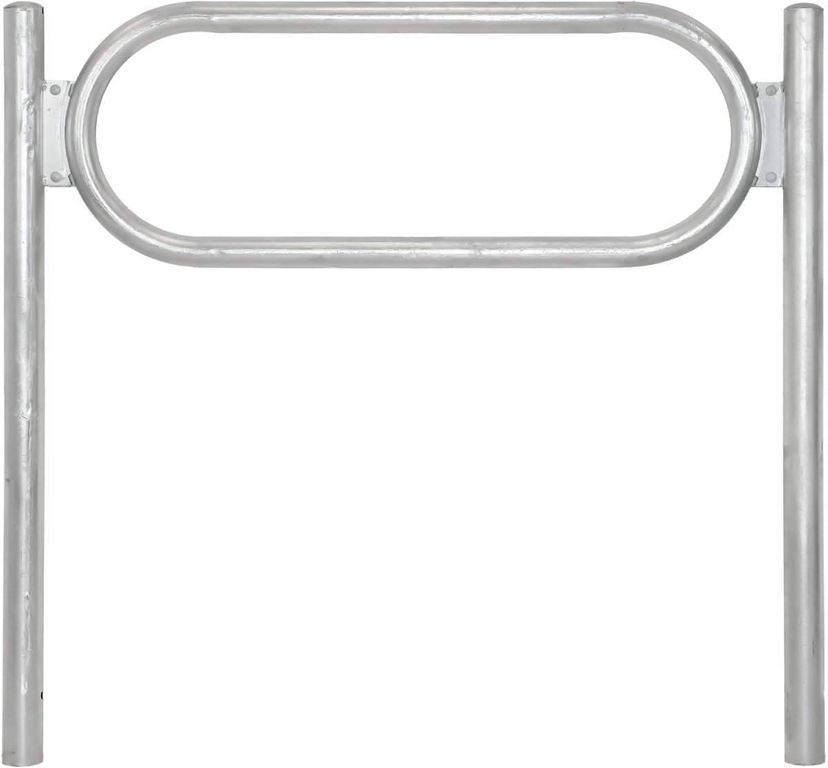 Fietsenrek 115 x 124 cm thermisch verzinkt staal Ø 60 mm Beton in fietsstandaard Parker type O