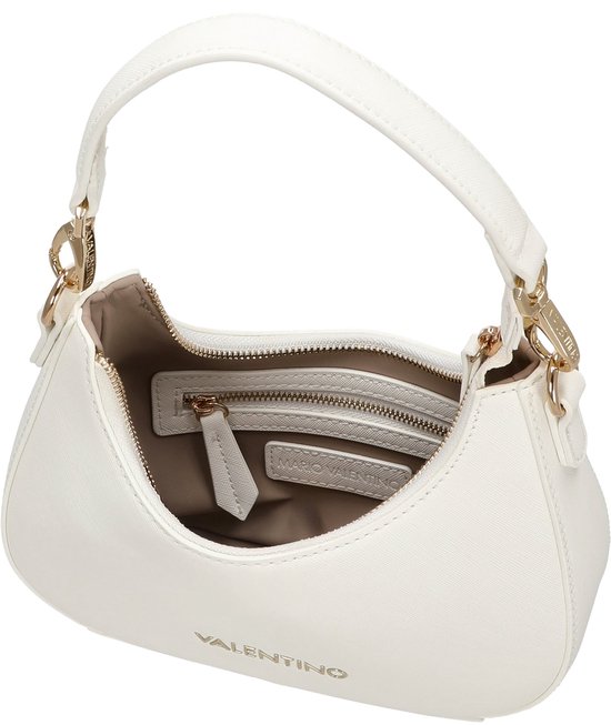 Sac à Bandoulière Valentino Zero Re En Cuir Synthétique Blanc - Format Compact 22 Cm, Ultra Polyvalent