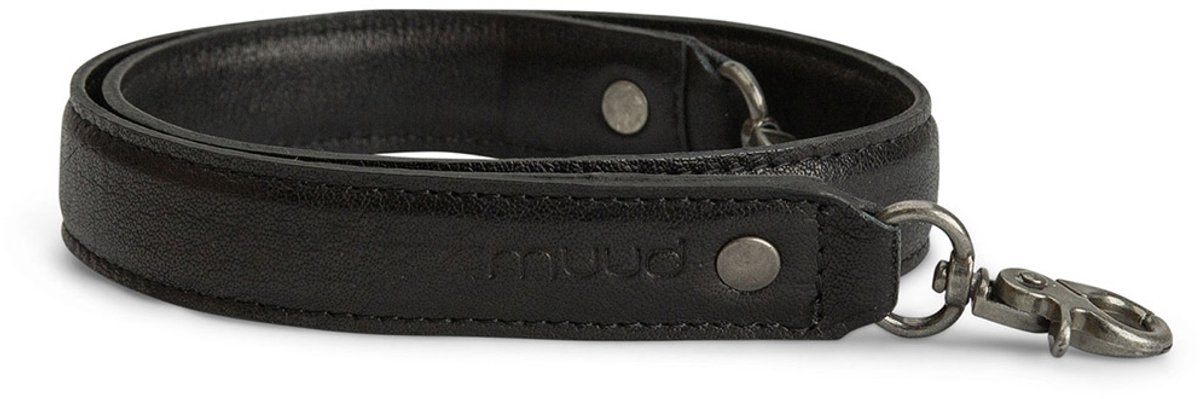 Luxe lederen handvat Hudson XL zwart - MUUD