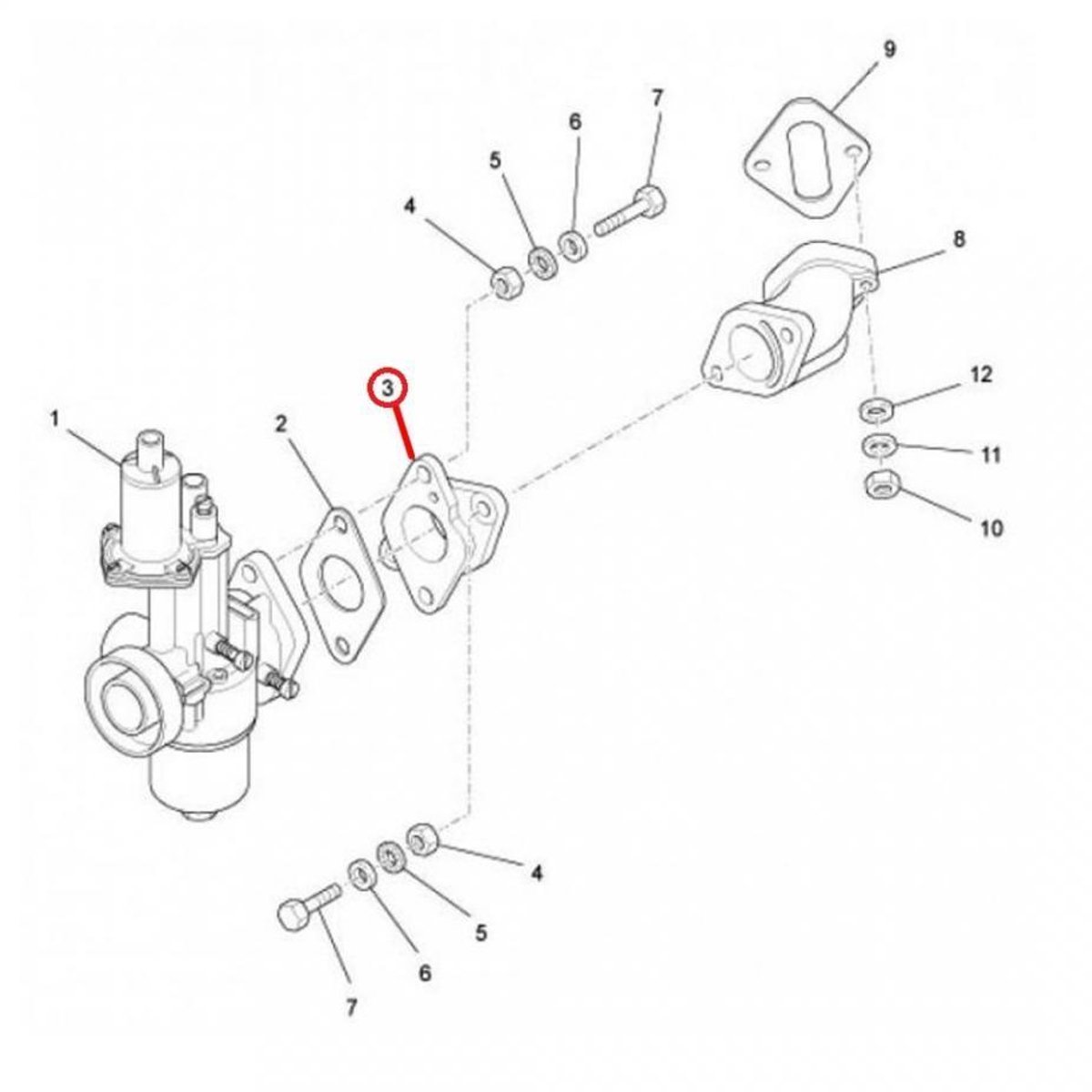 Pièce de carburateur origine pour Auto 566859 Neuf