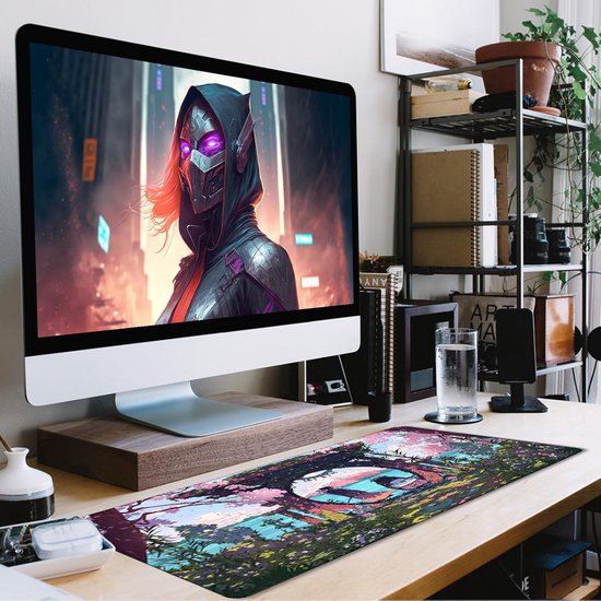 XXL groot gaming muispad 80 x 40 cm - Waterafstotend, slijtvast en met een stoere print — afbeelding 2