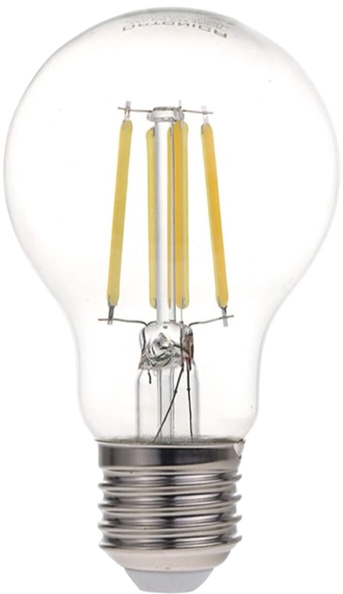 Optonica LED Filament Lamp A60 E27 - 6W (vervangt 40W) - 630lm - 4000K Neutraal Wit - 230V - Ø 60mm - Energiezuinig