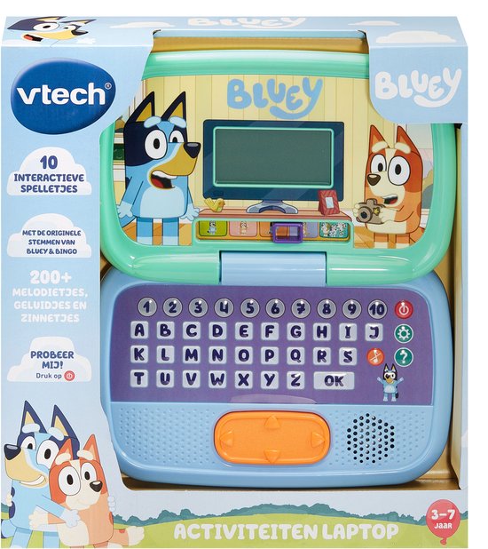 VTech Bluey Activiteiten Laptop - Educatief Speelgoed - Kinderlaptop - Nederlands Gesproken - Speelgoed vanaf 3 Jaar van Merkloos — afbeelding 3