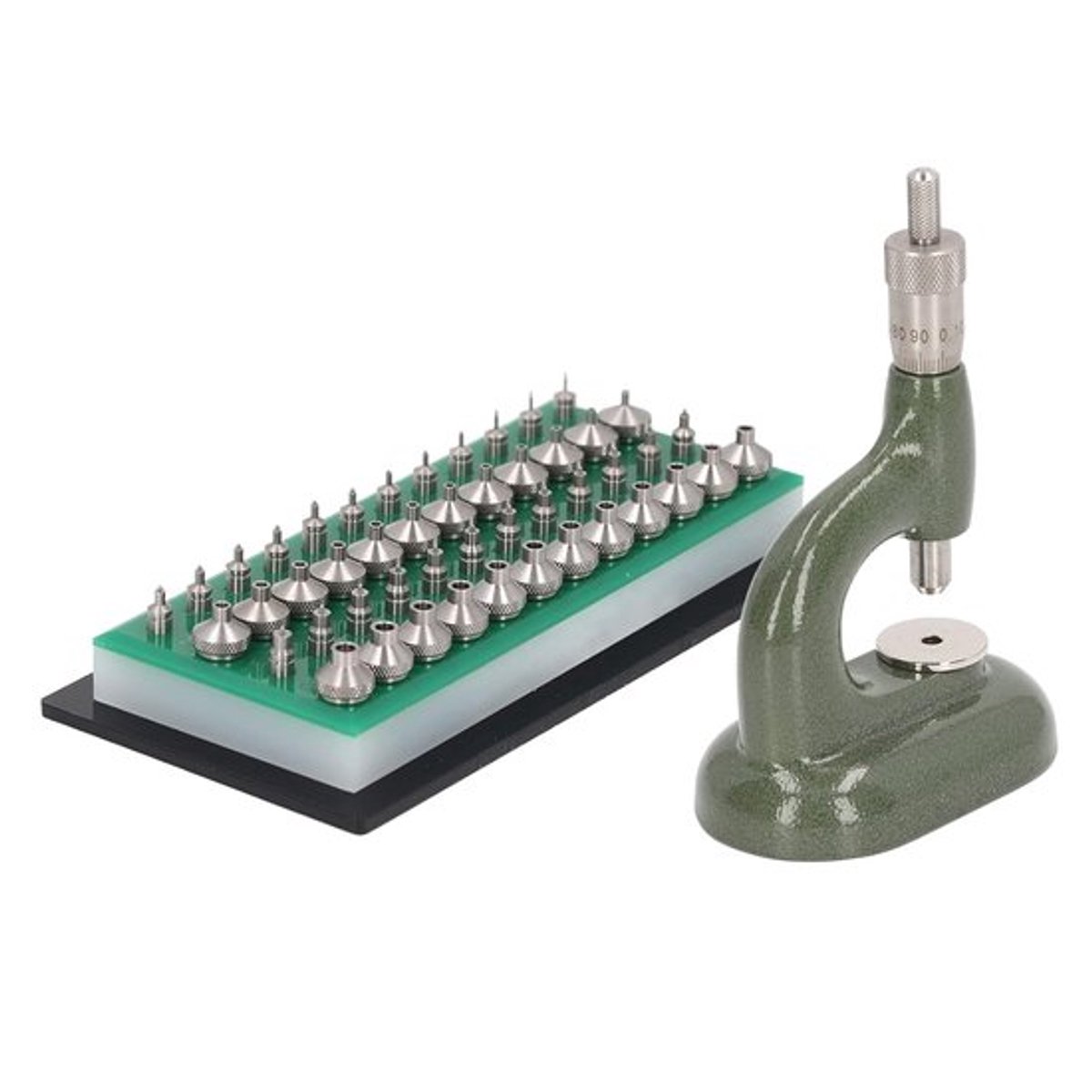 Aluminium Horlogekast Sluiter met 48 Matrijzen - Horloge Persgereedschap voor Horloge Reparatie en Juwelenbewerking