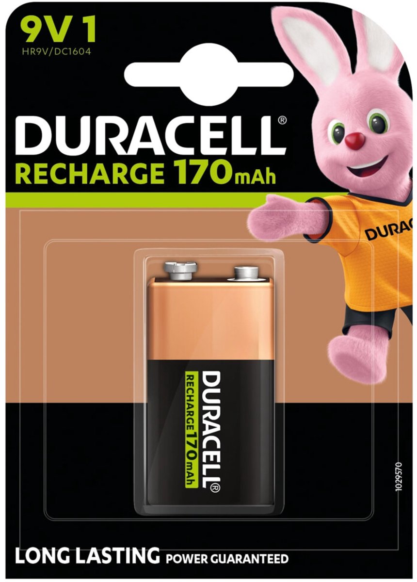 Duracell Oplaadbare Batterij Ultra 9V - 3 x - Voordeelverpakking