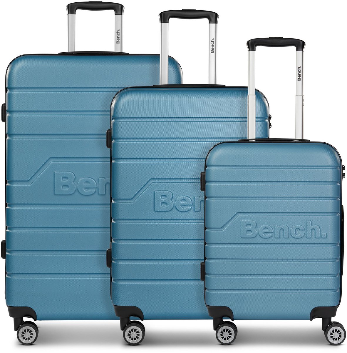 Bench Seattle 4 wielen Kofferset 3-delig - Harde bagage - TSA slot - nordic-blue