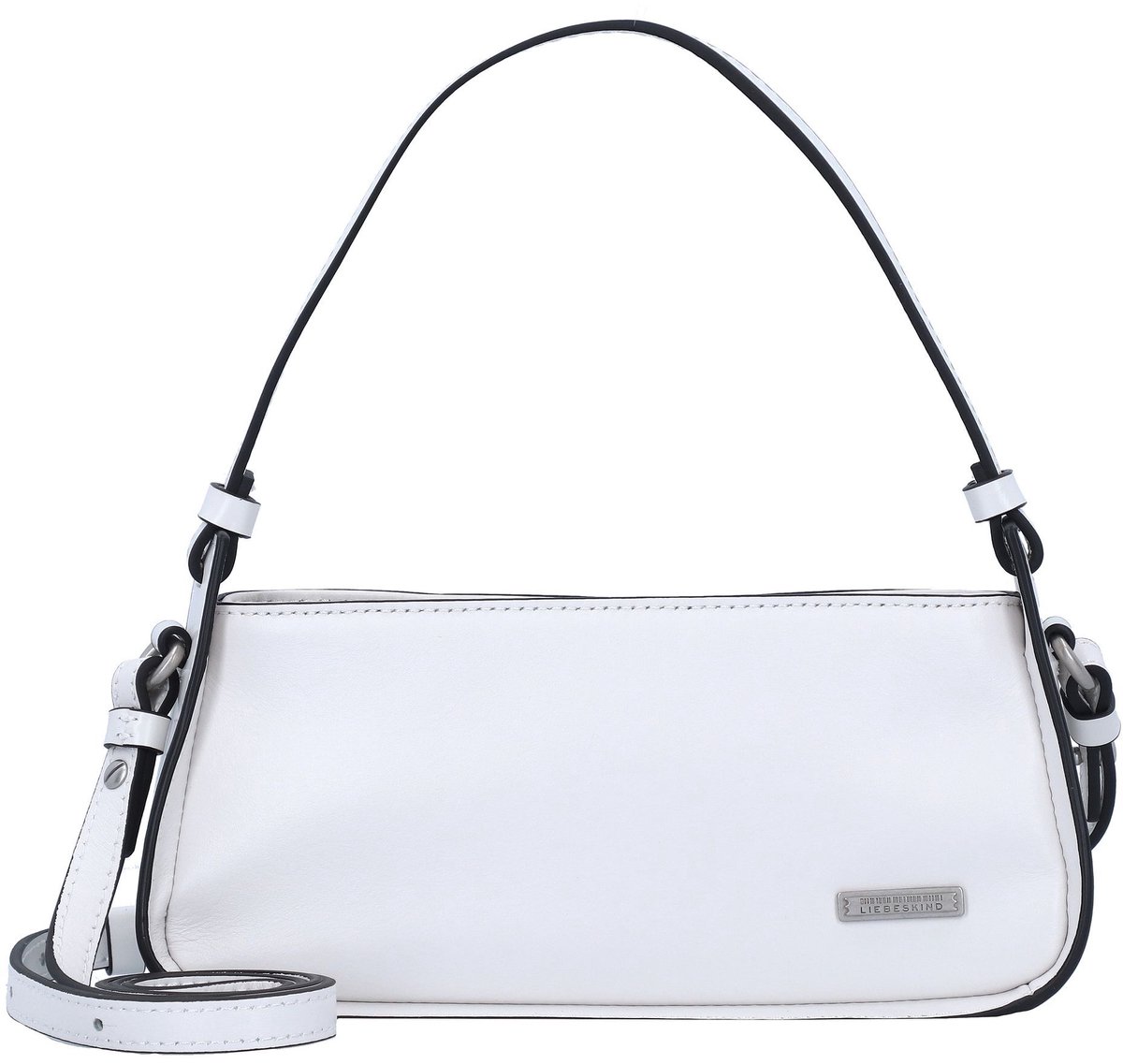 LIEBESKIND BERLIN Leren Schoudertas Franzis Calf Crossbody Arctic Wit