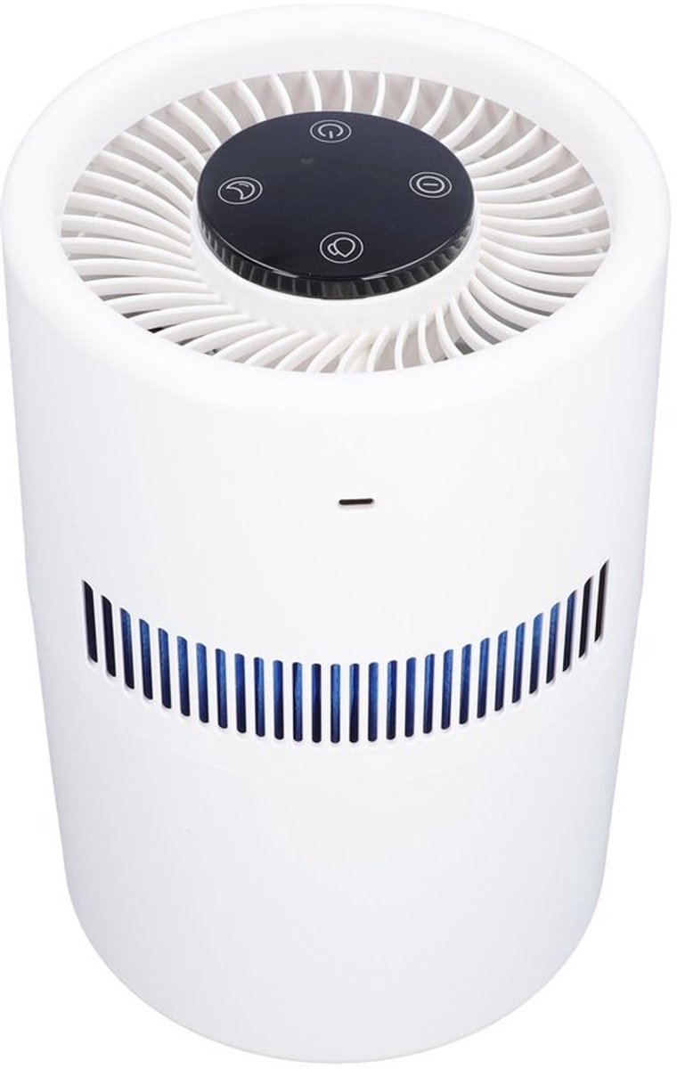 2 in 1 Luchtreiniger en Luchtbevochtiger - 5W, 4L Watertank - USB Desktop Bevochtiger voor Kantoor en Slaapkamer