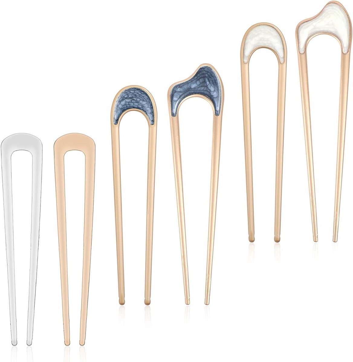 Ronte - Franse Haarspelden Set voor Dikke en Dunne Kapsels - Chique Haaraccessoires voor Vrouwen - Vintage Stijlvol Ontwerp