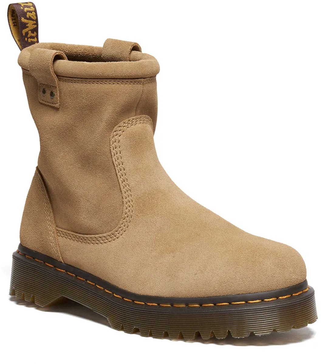 Dr Martens Anistone Lo Bronx Suede Laarzen Man Vrouw Savannah Tan