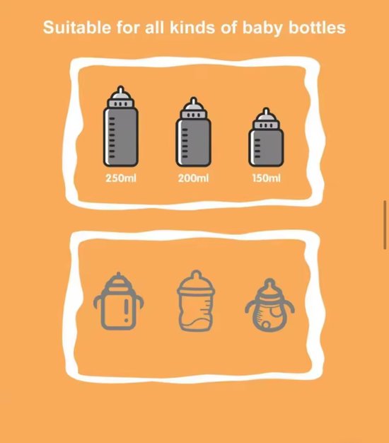 USB Baby Flessenwarmer - Draagbare Geïsoleerde Verwarmhoes - 3 Temperatuurstanden - Voor Reis & Kinderwagen van Merkloos — afbeelding 3