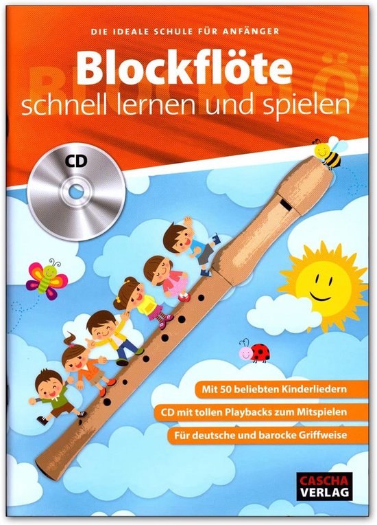 Kirstein C-Sopraan Blokfluit barokke greep - esdoornhouten blokfluit voor kinderen en volwassenen - kinderfluit vanaf 6 jaar ideaal voor beginners - Incl. koffer, kurkvet en wisserstaaf