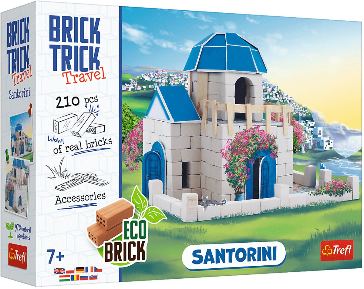 Brick Trick bouwset Santorini - creatief speelgoed bouwen.