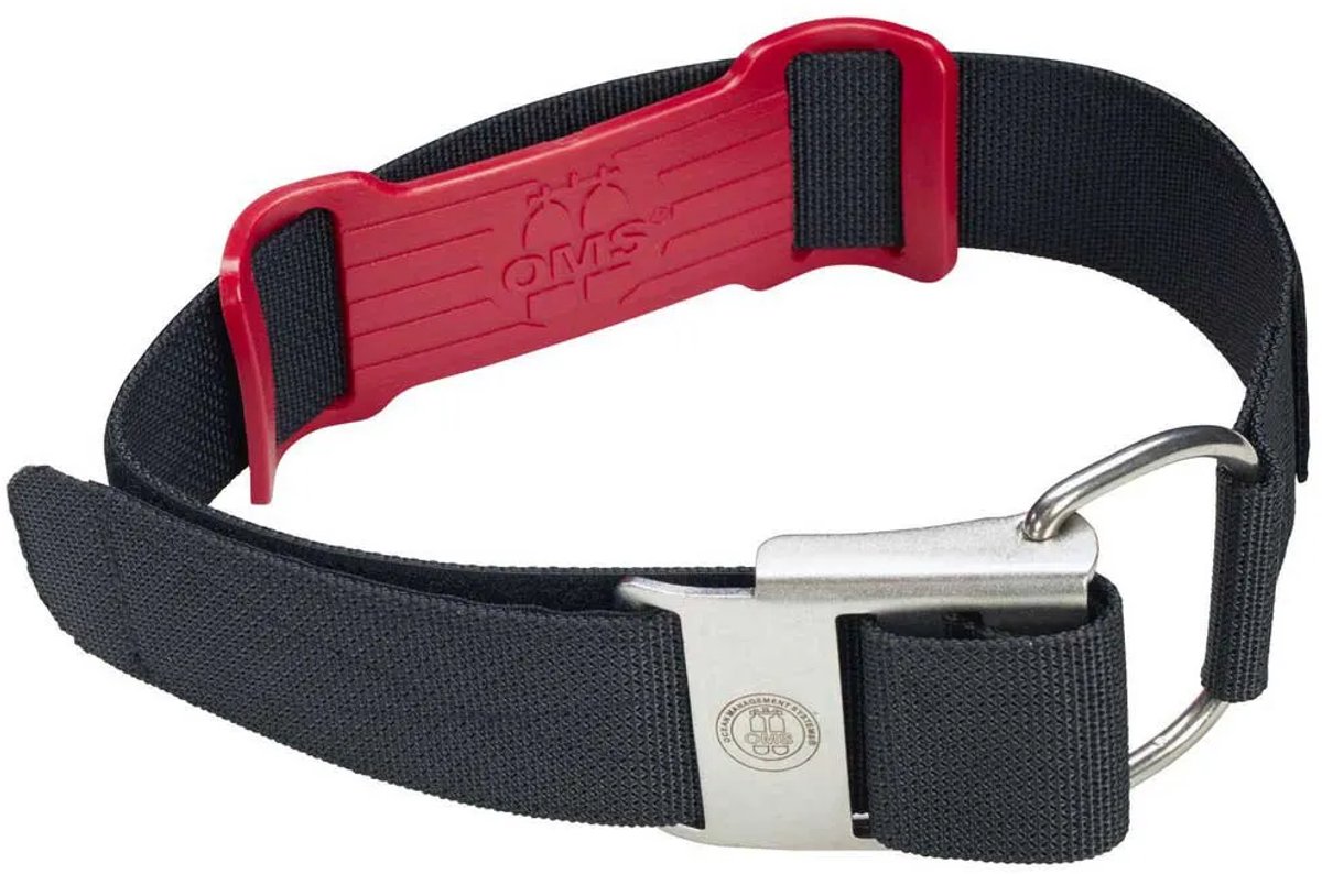Oms 2´´ Nylon Cam Band With Stainless Steel Buckle Duikflesband Zwart