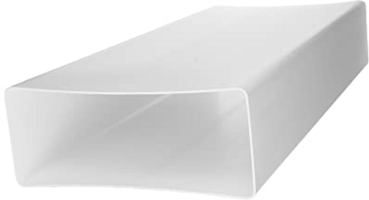 Plat kanaal 220x90mm - 1,5m lange rechthoekige buisconnector voor ventilatie en luchttransport