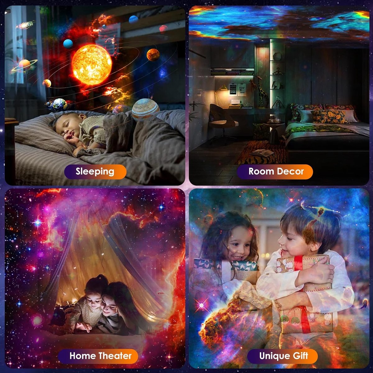 Galaxy Projector - Premium 13-in-1 Projectorlamp - Sterren projector - Sterrenprojector Planetarium - Sterrenhemel - Nachtlampje - Sterrenhemel Projector - Sterrenlamp - Galaxy Lamp - Heelal - Universum - Mobstore – foto 4