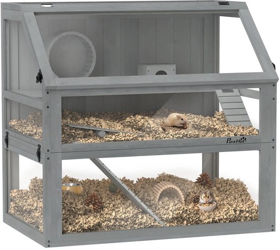 Merkloos Ferplast Hamsterkooi 46 X 29, 5 X 23 Cm Staal Rood