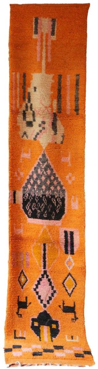 AFK Living - Marokkaans berber tapijt pure wol 77 x 375 cm