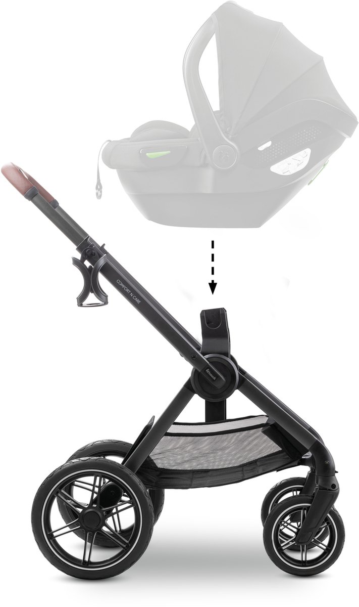 Hauck Comfort N Care Kinderwagen met Extra Comfort - Zwart - afbeelding 3