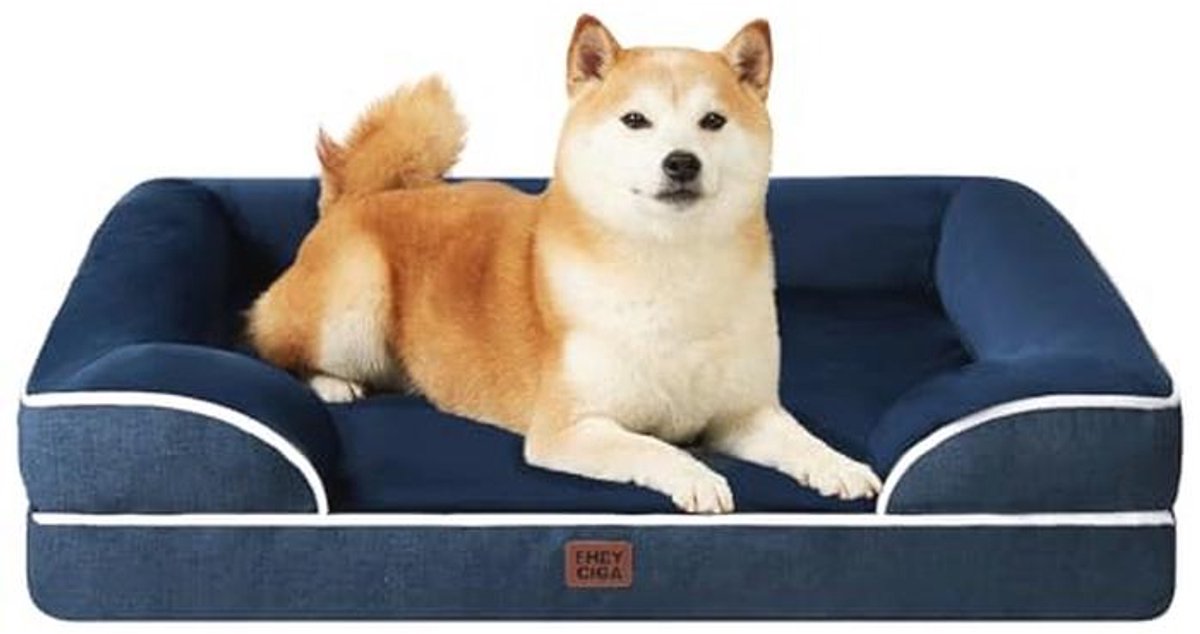 Orthopedisch Hondbed voor Kleine en Middelgrote Honden - Wasbaar, Waterdicht, Antislip Hondenmand met Memory Foam