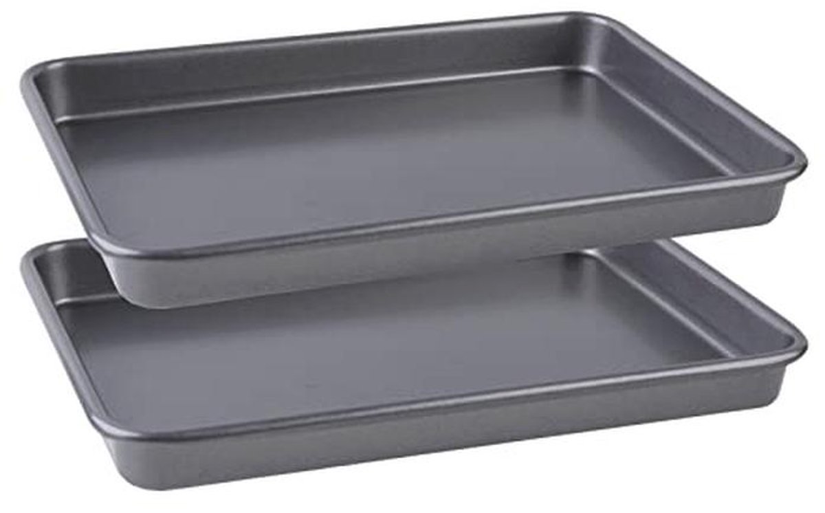 Ovenplaat Set 13,5 Inch - 2 Delige Zware Grondplaat met Antiaanbaklaag