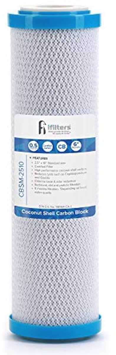 Kokosnootschaal CTO Cyste Koolstoffilter Drinkwaterfilter 2,5 x 10 0,5 micron