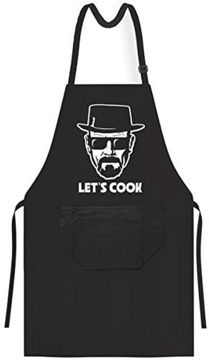 Grill Schort voor BBQ - Grappige Spreuk Parodie Cult TV - Unisex Keukenschort Zwart