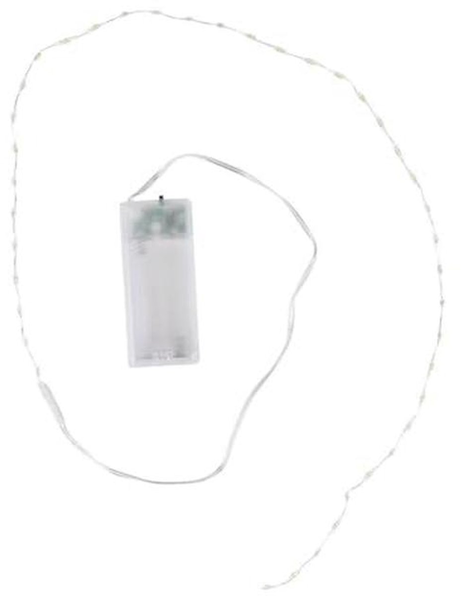 LED Draad Lichtketting Warm Wit Met Timerfunctie | 40 LED's | 90 cm