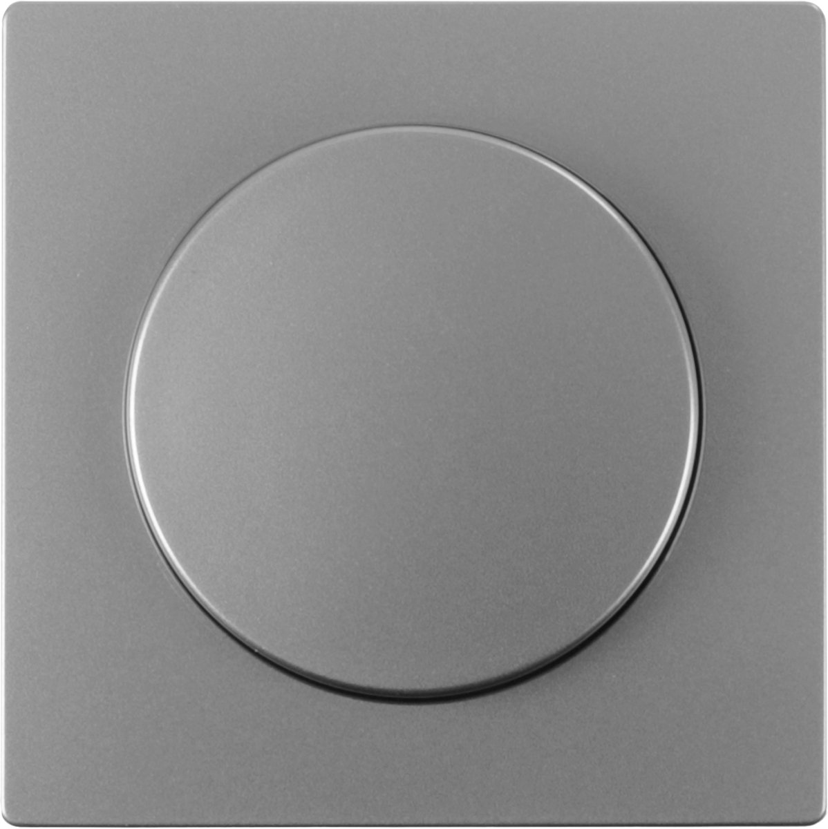 Merten D-Life centraalplaat - inbouw - met knop - tbv dimmer - RVS kleur