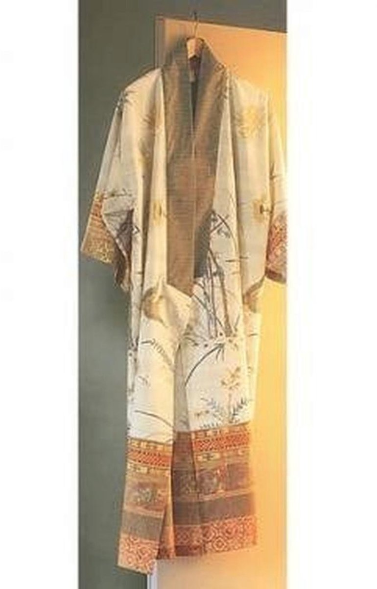 Beige Kimono Badjas voor Dames - Maat S/M