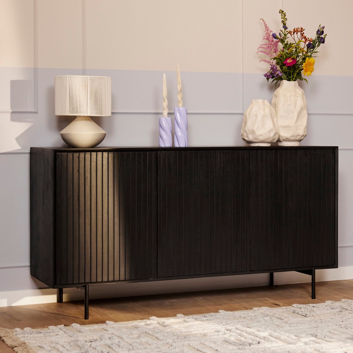 Starfurn Dressoir Madison 165 cm - zwart
