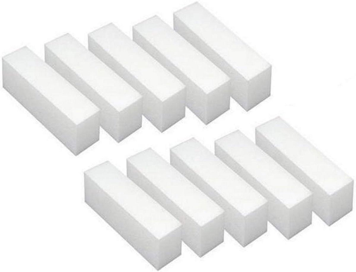 10 stuks EVA nagelvijlen en buffing blokken voor manicure en pedicure