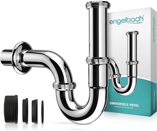 Engelbach ® Design Siphon für Waschbecken & Waschtisch - Mit Reinigungsöffnung
